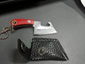 Damascus Pattern Mini Cleaver w/bottle opener
