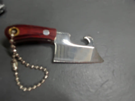 mini pointed cleaver w/bottle opener
