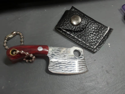 Damascus Pattern Mini Cleaver